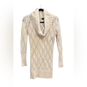 a.n.a Ivory Sweater w/ Cowl Neck size small
